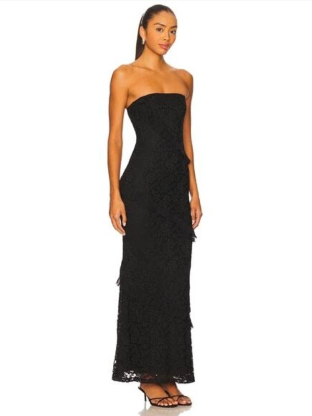BNWT MORE TO COME Xandra Maxi Dress in Black Size XS - Picture 3 of 8